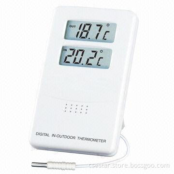 Digital in-outdoor thermometer with 1 meter line probe